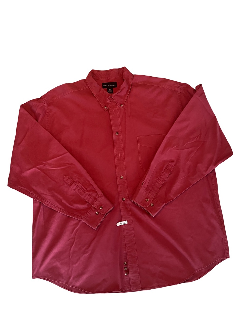 Croft&Barrow Red Button-Down - Picture 2 of 9